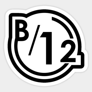 B-12 Emotional Support Robot Sticker